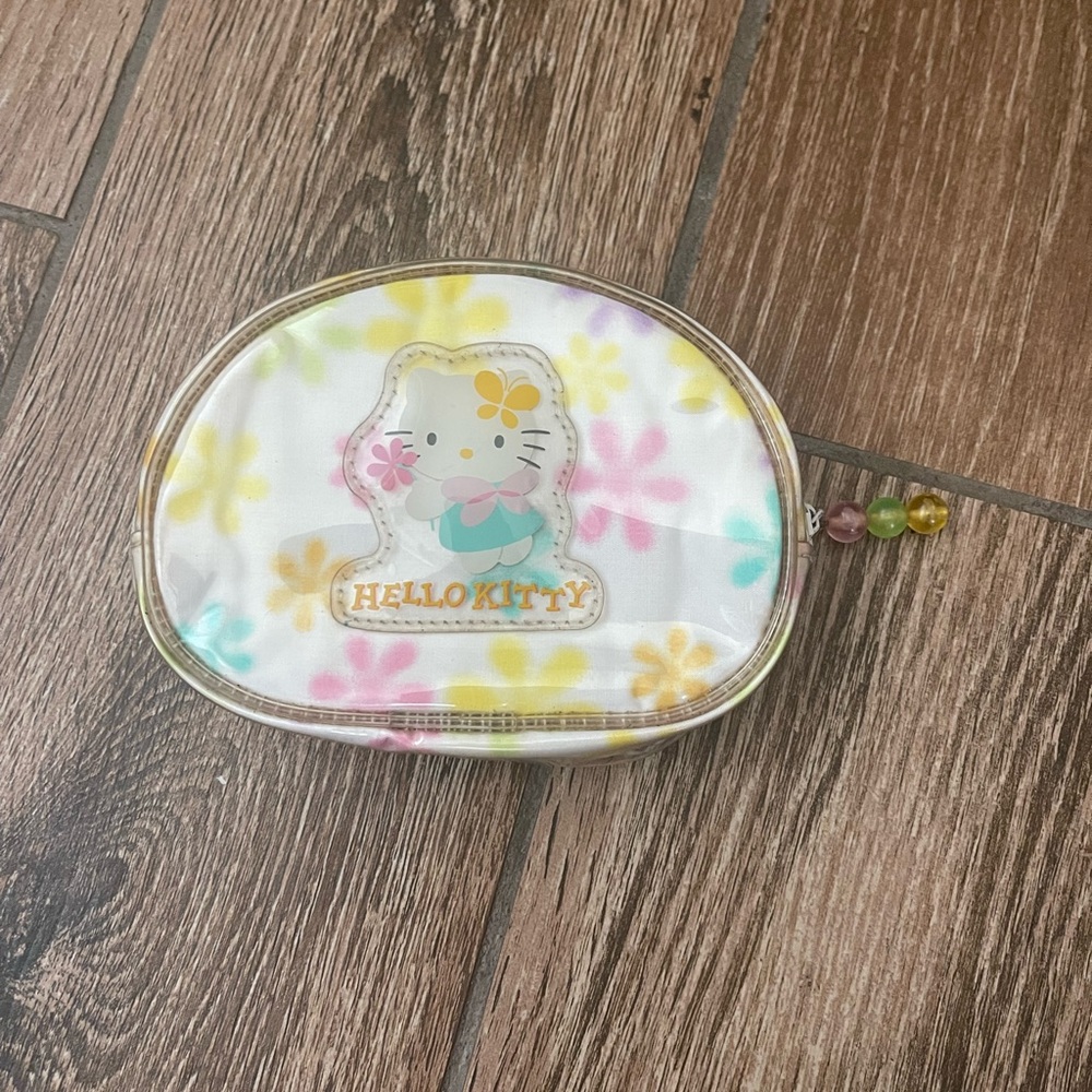 Hello Kitty Floral Cosmetic Pouch